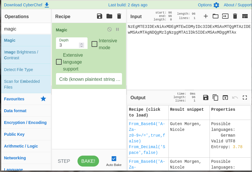 Base64, Decimal, Magic